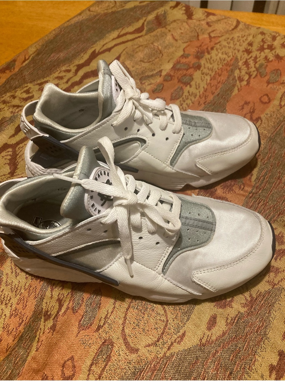 Nike Women's White and Light Gray Sneakers - Casual Athletic